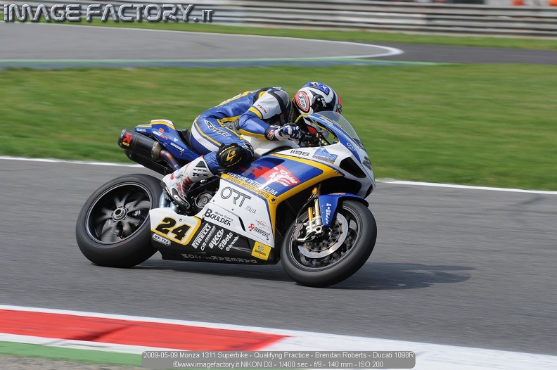 2009-05-09 Monza 1311 Superbike - Qualifyng Practice - Brendan Roberts - Ducati 1098R.jpg